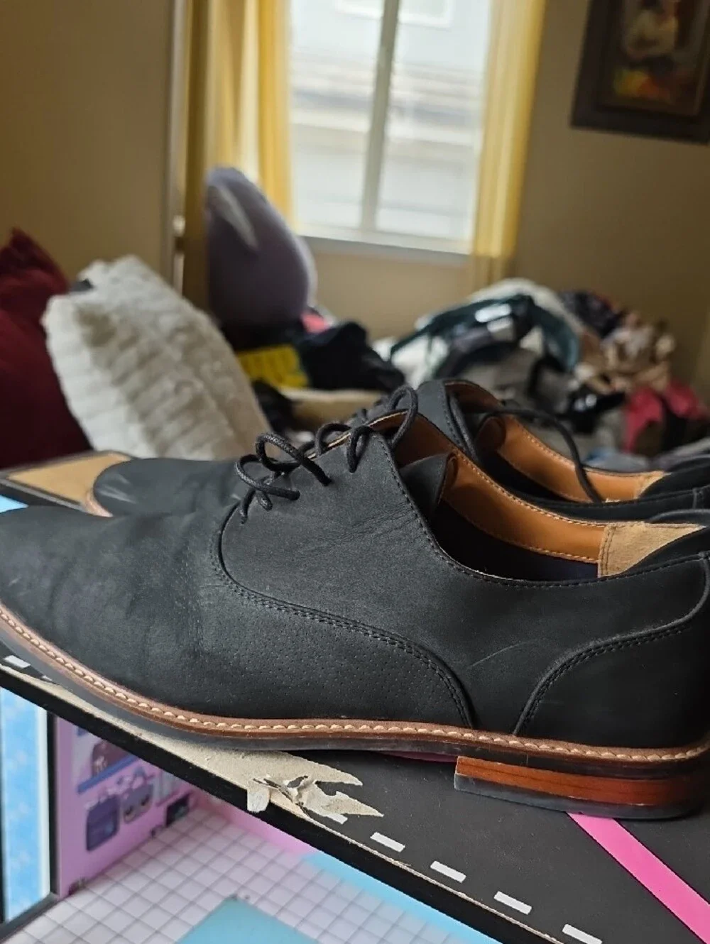 Call It Spring Black Men's Lace-Up Oxford Style Loafers